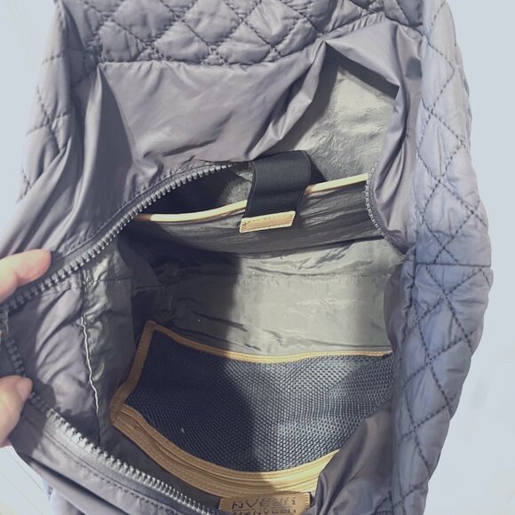 Urbanfit by Urban Expressions Tote Lightweight Bag-Gray Quilted-Large-Versatile - Picture 13 of 13